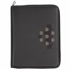 Clearance DuDu Schreibmappe Leder 24 cm anthracite mosaic