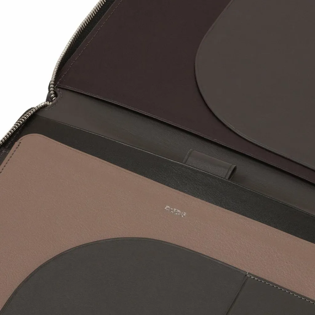 Clearance DuDu Schreibmappe Leder 24 cm anthracite mosaic