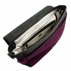 DuDu Schultertaschen|Henkeltaschen<Schultertasche Leder 37 cm pflaume