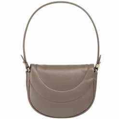Sale DuDu Schultertasche Leder 22 cm taupe