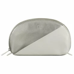 DuDu Kosmetiktaschen<Segovia Kosmetiktasche Leder 16 cm silber