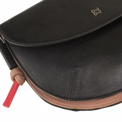 Outlet DuDu Skye Umhängetasche Leder 21 cm black rose