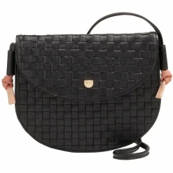 New DuDu Skye Umhängetasche Leder 21 cm black rose