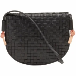 New DuDu Skye Umhängetasche Leder 21 cm black rose