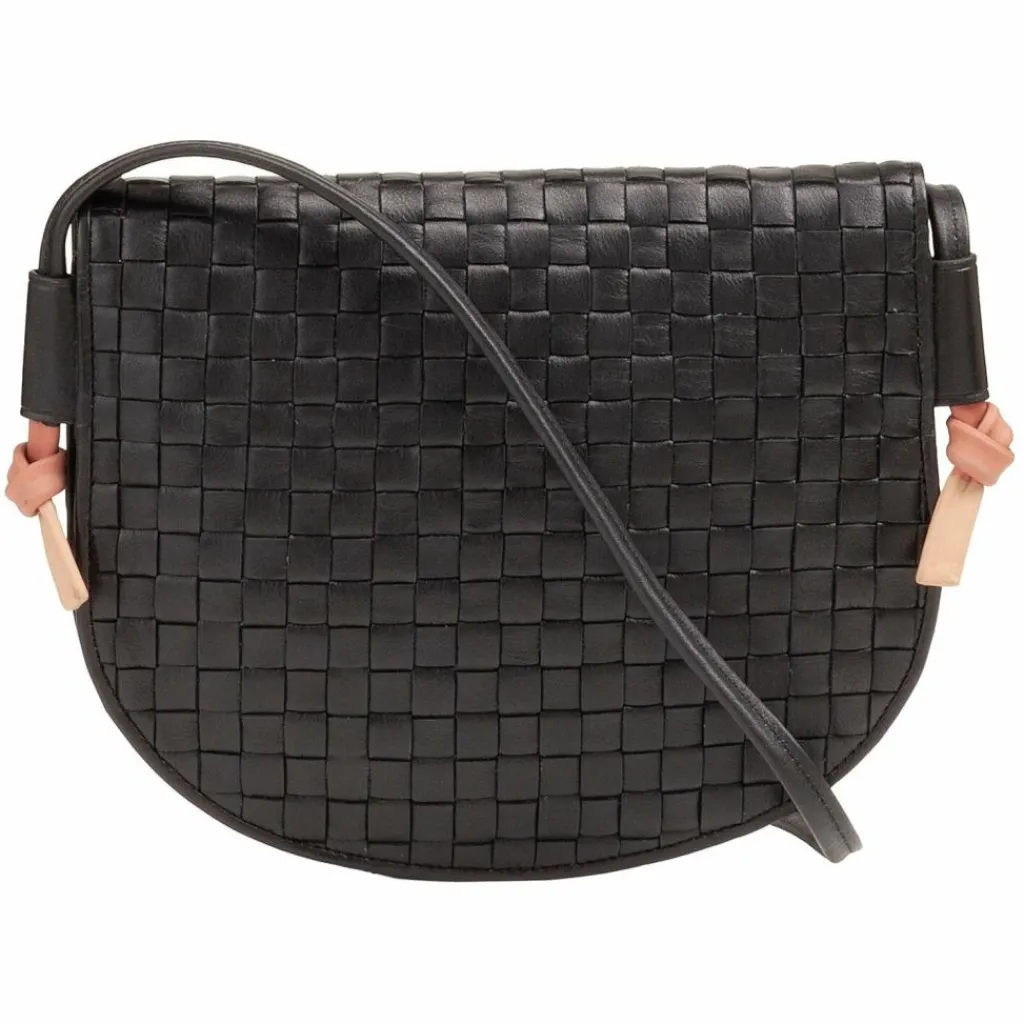 New DuDu Skye Umhängetasche Leder 21 cm black rose