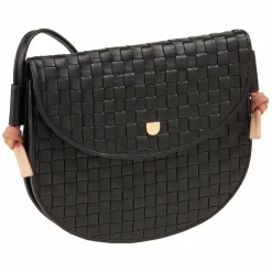 New DuDu Skye Umhängetasche Leder 21 cm black rose