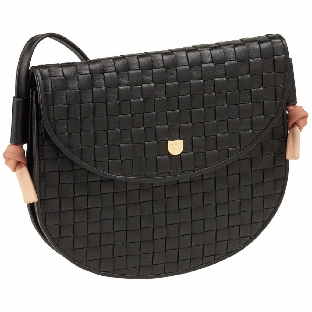 New DuDu Skye Umhängetasche Leder 21 cm black rose