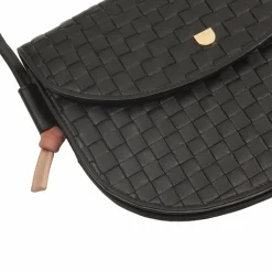 New DuDu Skye Umhängetasche Leder 21 cm black rose