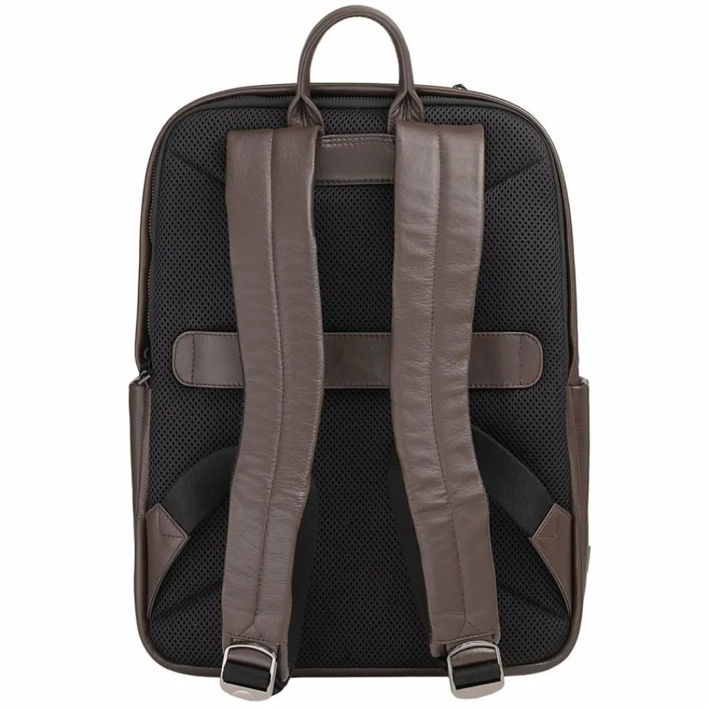 Online DuDu Sydney Daypack Leder 42 cm Laptopfach coffee