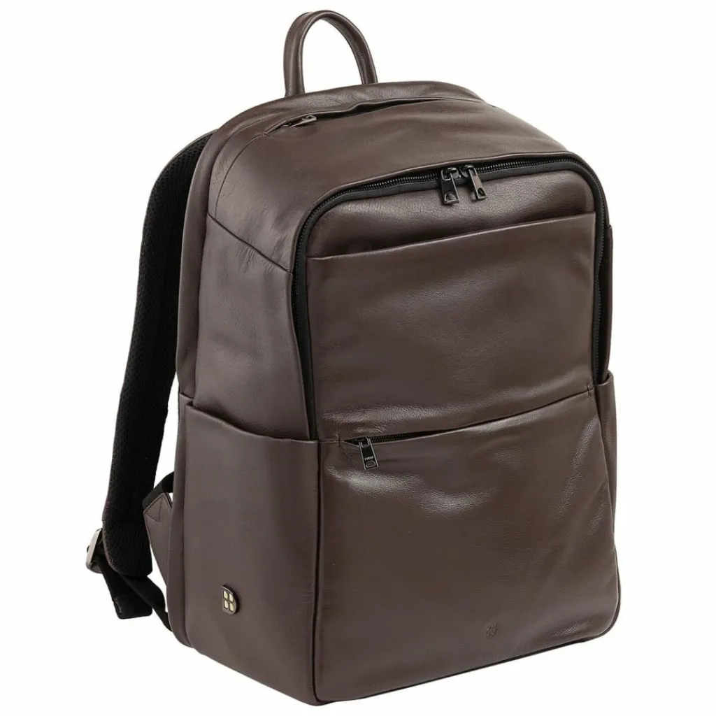 Online DuDu Sydney Daypack Leder 42 cm Laptopfach coffee
