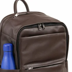 Online DuDu Sydney Daypack Leder 42 cm Laptopfach coffee