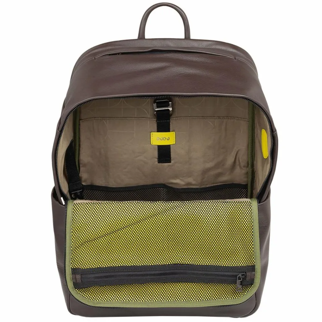 Online DuDu Sydney Daypack Leder 42 cm Laptopfach coffee