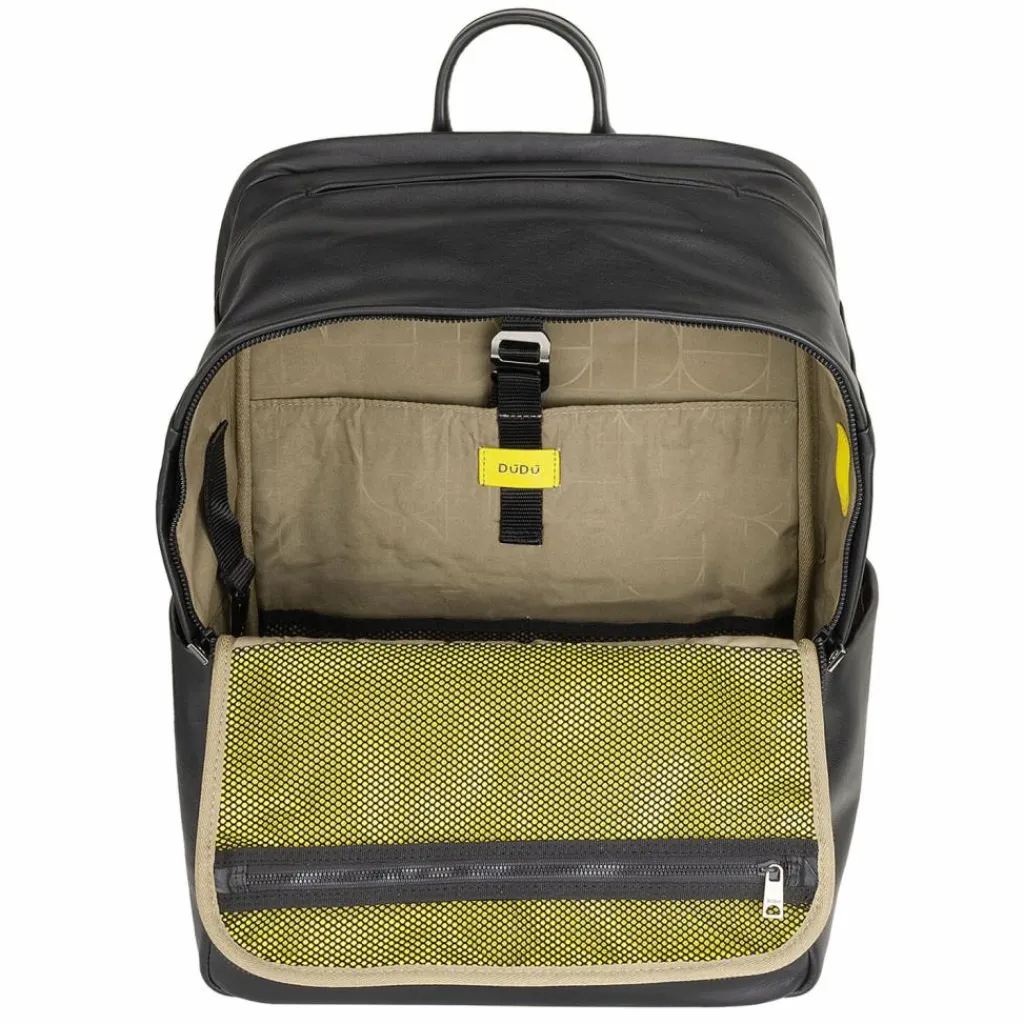Clearance DuDu Sydney Daypack Leder 42 cm Laptopfach black