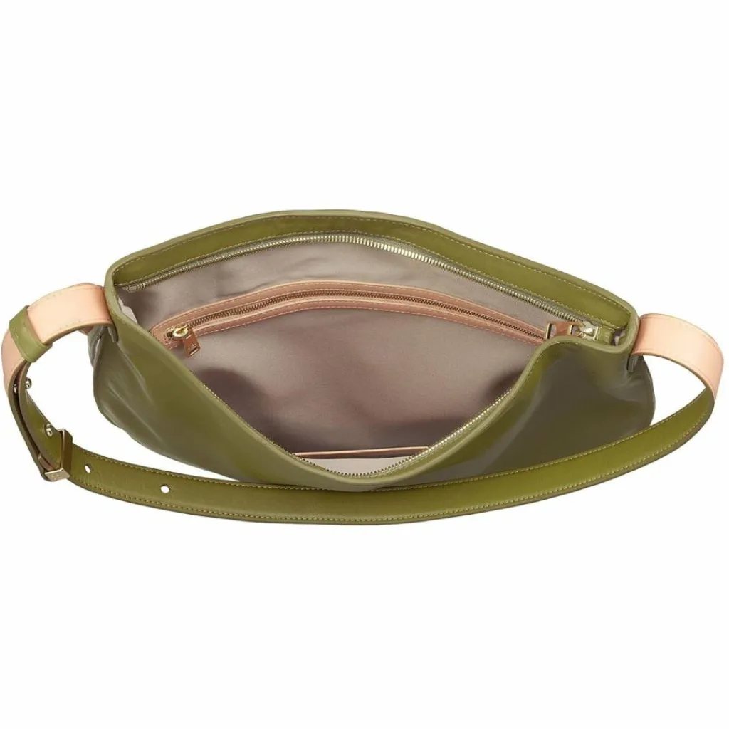 DuDu Schultertaschen|Henkeltaschen<Sylvie Schultertasche Leder 36.5 cm olive