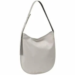 DuDu Schultertaschen|Henkeltaschen<Sylvie Schultertasche Leder 36.5 cm pearl grey