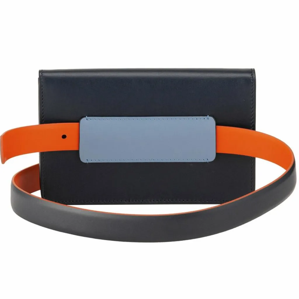 DuDu Umhängetaschen<Umhängetasche Leder 19 cm navy