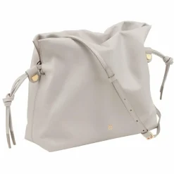 DuDu Umhängetasche Leder 26 cm pearl grey