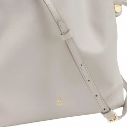 DuDu Umhängetasche Leder 26 cm pearl grey