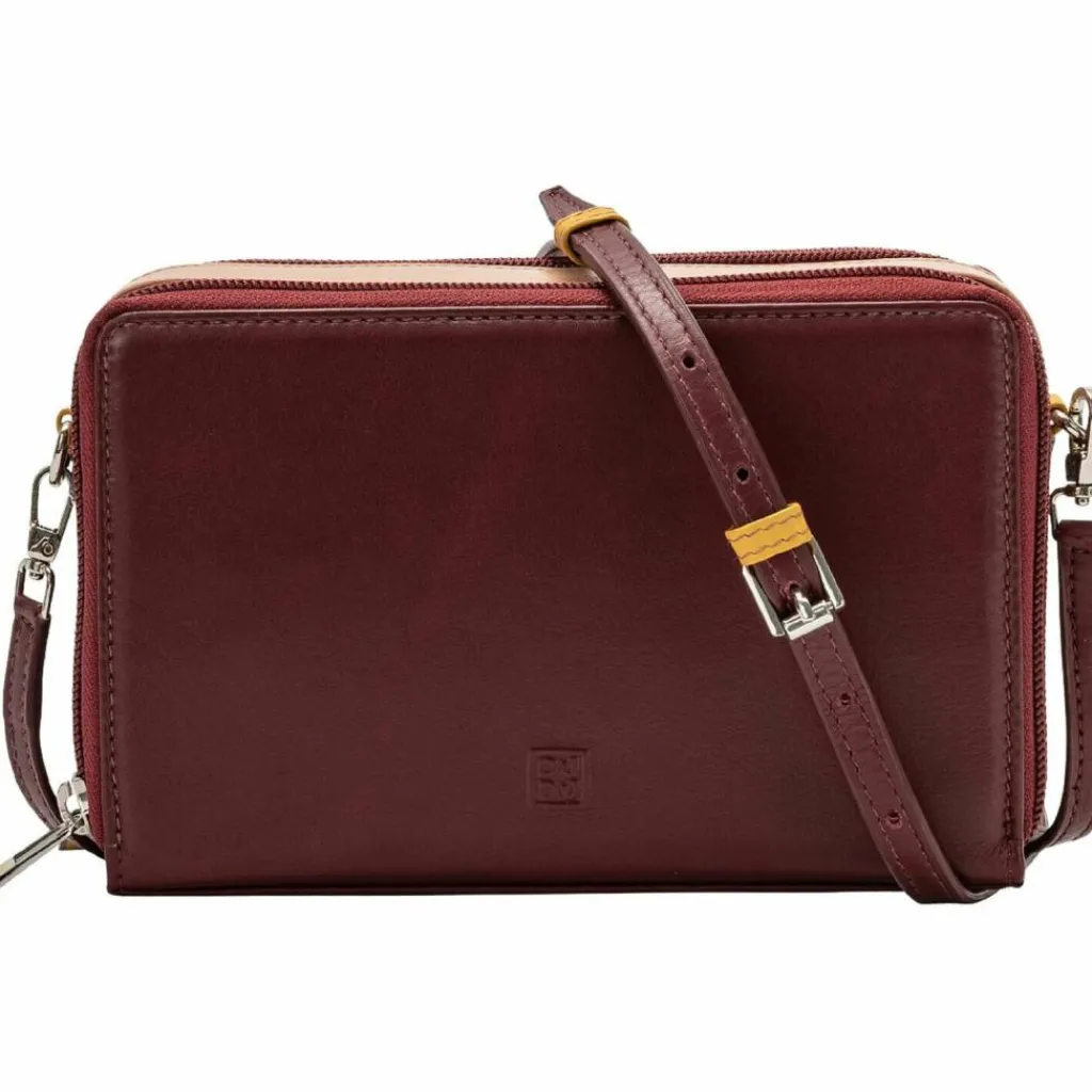 DuDu Umhängetaschen<Umhängetasche Leder 19 cm burgundy