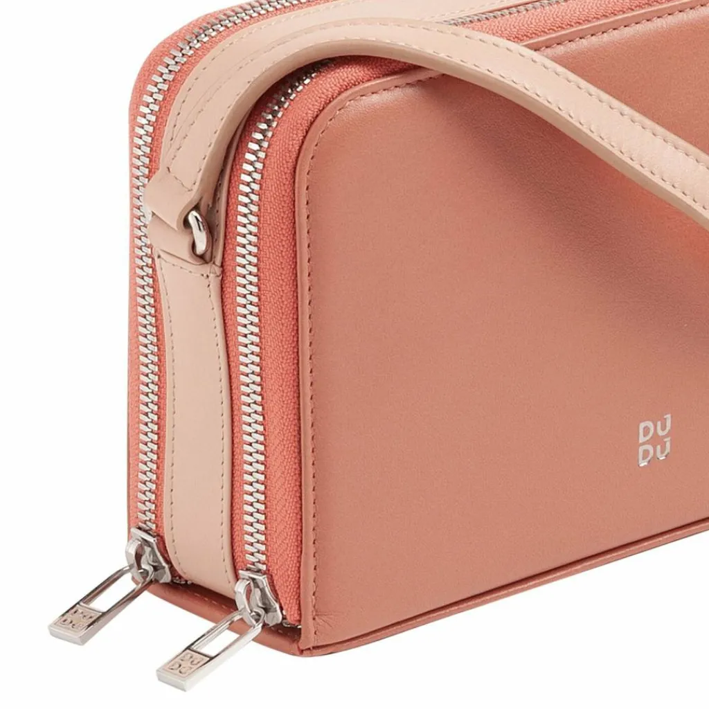 Outlet DuDu Umhängetasche Leder 19 cm rosa cipria