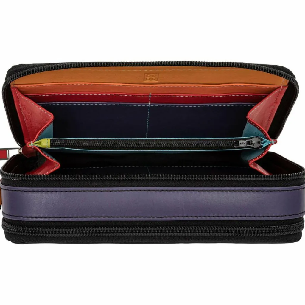 DuDu Umhängetaschen<Umhängetasche Leder 19 cm schwarz