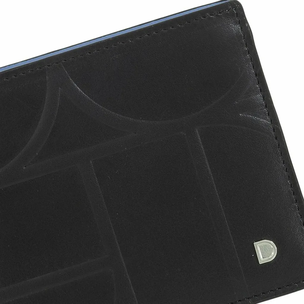 Best DuDu Up Geldbörse Leder 12.5 cm black-pastel blue