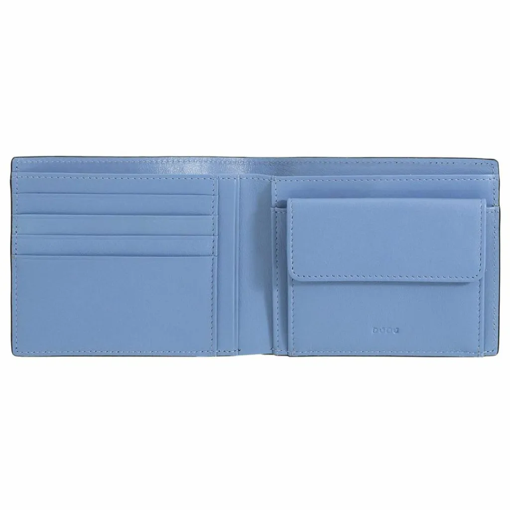 Best DuDu Up Geldbörse Leder 12.5 cm black-pastel blue