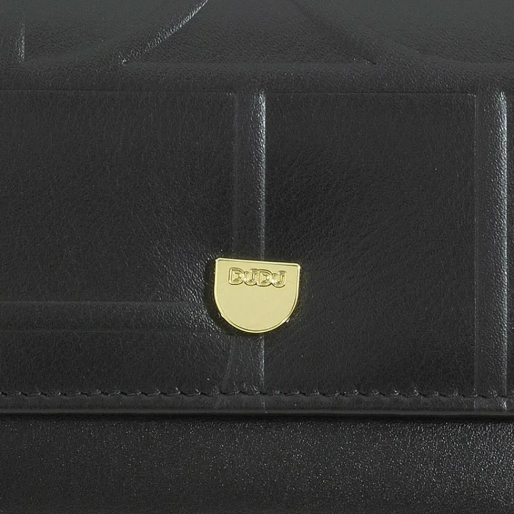 Best DuDu Up Geldbörse Leder 11 cm black-nude