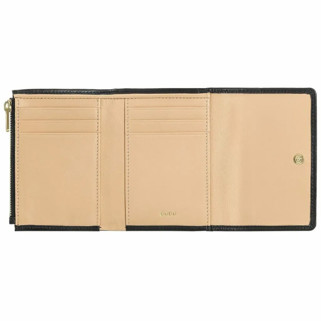 Best DuDu Up Geldbörse Leder 11 cm black-nude