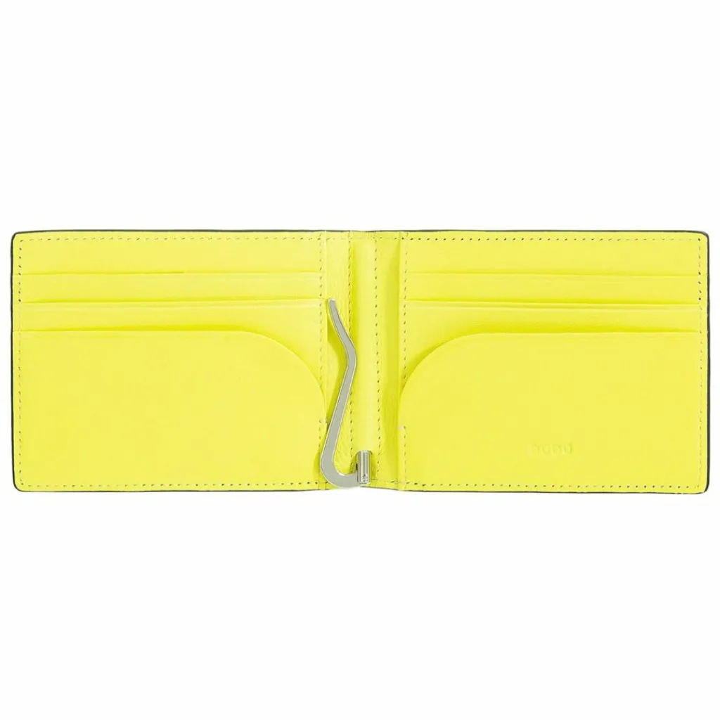 Herren DuDu Up Geldbörse RFID Schutz Leder 11 cm Geldscheinklammer