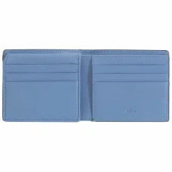 DuDu Herrengeldbörsen Querformat<Up! Geldbörse RFID Schutz Leder 10.5 cm black-pastel blue