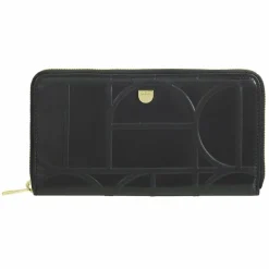 Clearance DuDu Up Geldbörse RFID Schutz Leder 20 cm black-nude