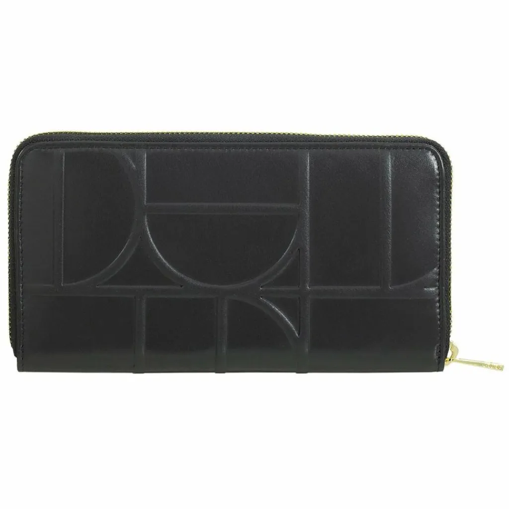 Clearance DuDu Up Geldbörse RFID Schutz Leder 20 cm black-nude