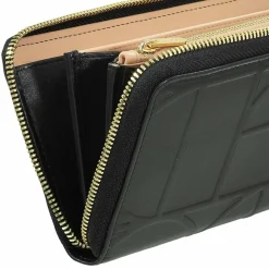 Clearance DuDu Up Geldbörse RFID Schutz Leder 20 cm black-nude