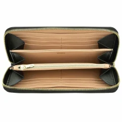 Clearance DuDu Up Geldbörse RFID Schutz Leder 20 cm black-nude