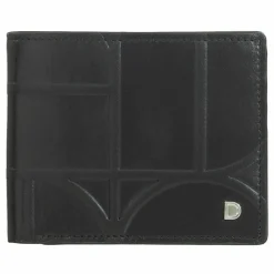 Sale DuDu Up! Geldbörse RFID Schutz Leder 10.5 cm black-orange