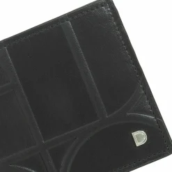 Sale DuDu Up! Geldbörse RFID Schutz Leder 10.5 cm black-orange