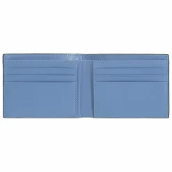 Outlet DuDu Up! Geldbörse RFID Schutz Leder 11 cm black-pastel blue