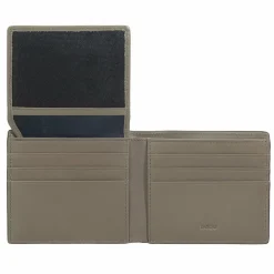 Sale DuDu Up! Geldbörse RFID Schutz Leder 10.5 cm black-taupe