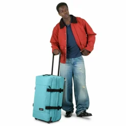 Eastpak Weichgepäck|2-Rollen Koffer<Tranverz 2 Rollen Trolley 67 cm waterfall blue