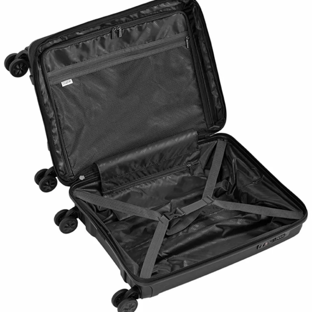 Epic Hartgepäck Kabinengepäck|4-Rollen Kabinentrolleys<Anthem 4 Rollen Kabinentrolley 55 cm mit Dehnfalte voidblack