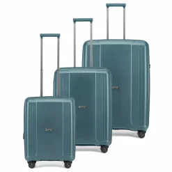 New Epic Anthem 4 Rollen Kofferset 3-teilig mit Dehnfalte aquateal