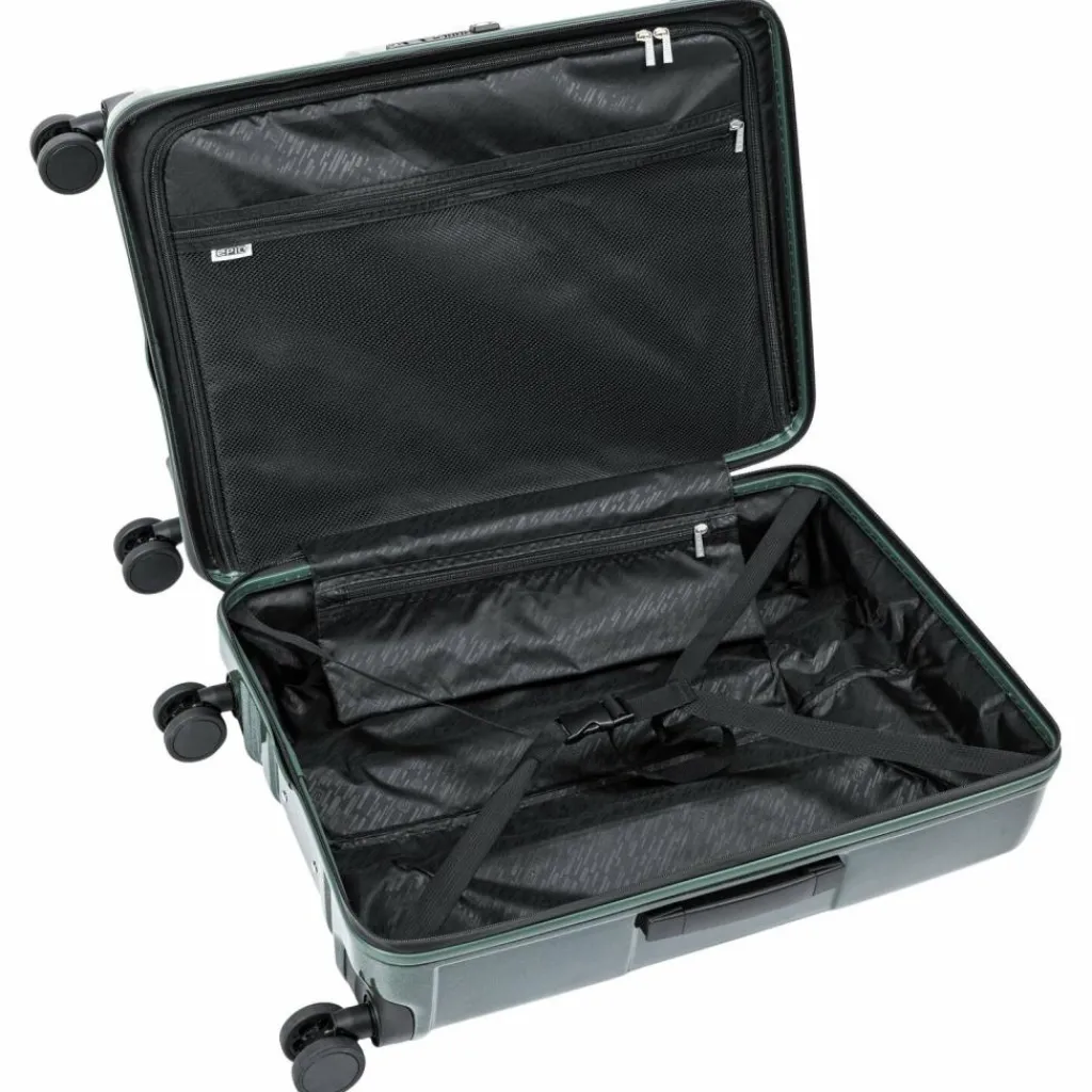 Epic 4-Rollen Koffer|Hartgepäck<Crate Reflex EVO 4 Rollen Trolley 65 cm emeraldgreen