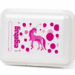 Ergobag Lunchbox<Brotdose 18 cm schubi dubär blau mit lilanen punkten