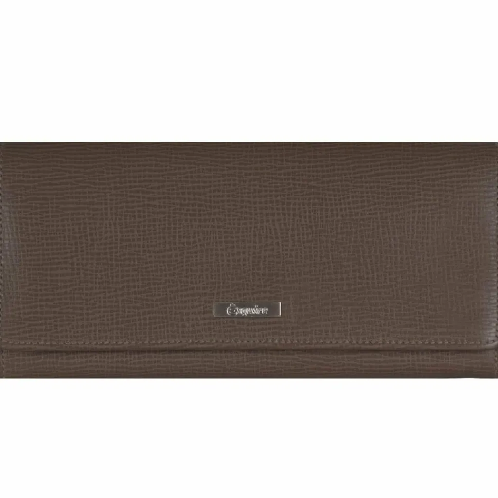 Best Esquire Boston Damenlanggeldbörse Leder 19 cm braun