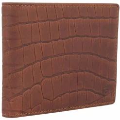 Clearance Esquire Croco Geldbörse RFID Schutz Leder 12 cm braun