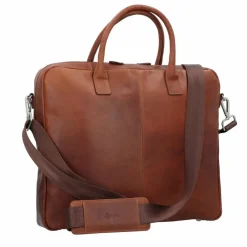 Esquire Laptoptaschen|Aktentaschen<Dallas Aktentasche Leder 38.5 cm Laptopfach braun