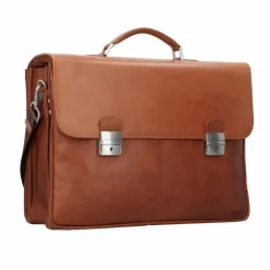 Clearance Esquire Dallas Aktentasche Leder 42 cm Laptopfach braun