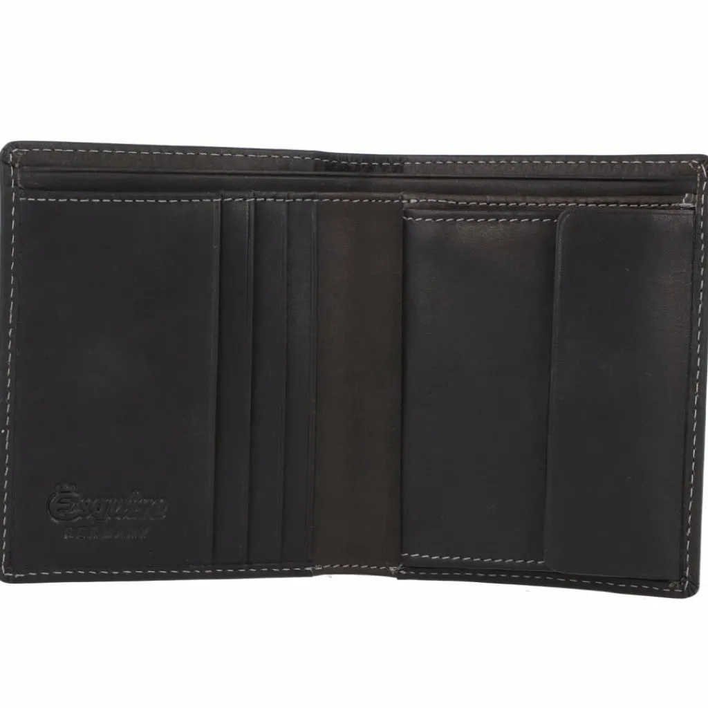 Outlet Esquire Dallas Geldbörse Leder 9 cm schwarz