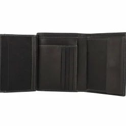 New Esquire Dallas Geldbörse Leder 10 cm schwarz